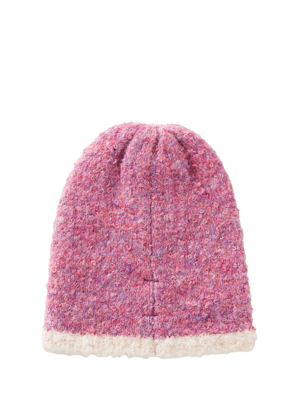Benetton Kids' Wool Blend Beanie, Pink - view 2, Pink