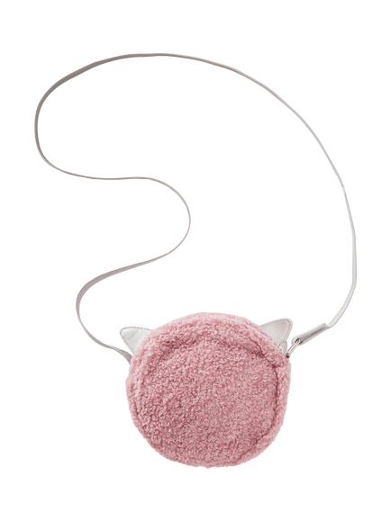 Benetton Kids' Circular Teddy Bag, Pink - view 2, Pink