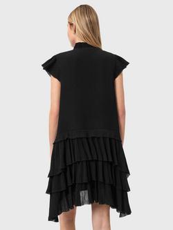 AllSaints Cavarly Tiered Ruffle Dress - view 2, Black Black