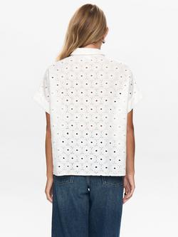 Numph Palma Broderie Anglaise Shirt, White - view 2, White