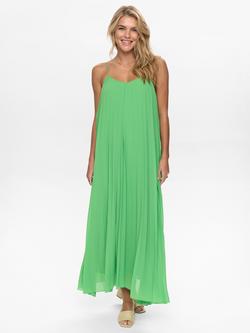 Numph Parisa Drape Maxi Dress, Green, Green