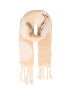 ICHI Mie Spot Tassel Scarf, Safari, Safari