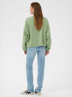 KAFFE Sussi Palm Springs Sweatshirt, Green - view 2, Green
