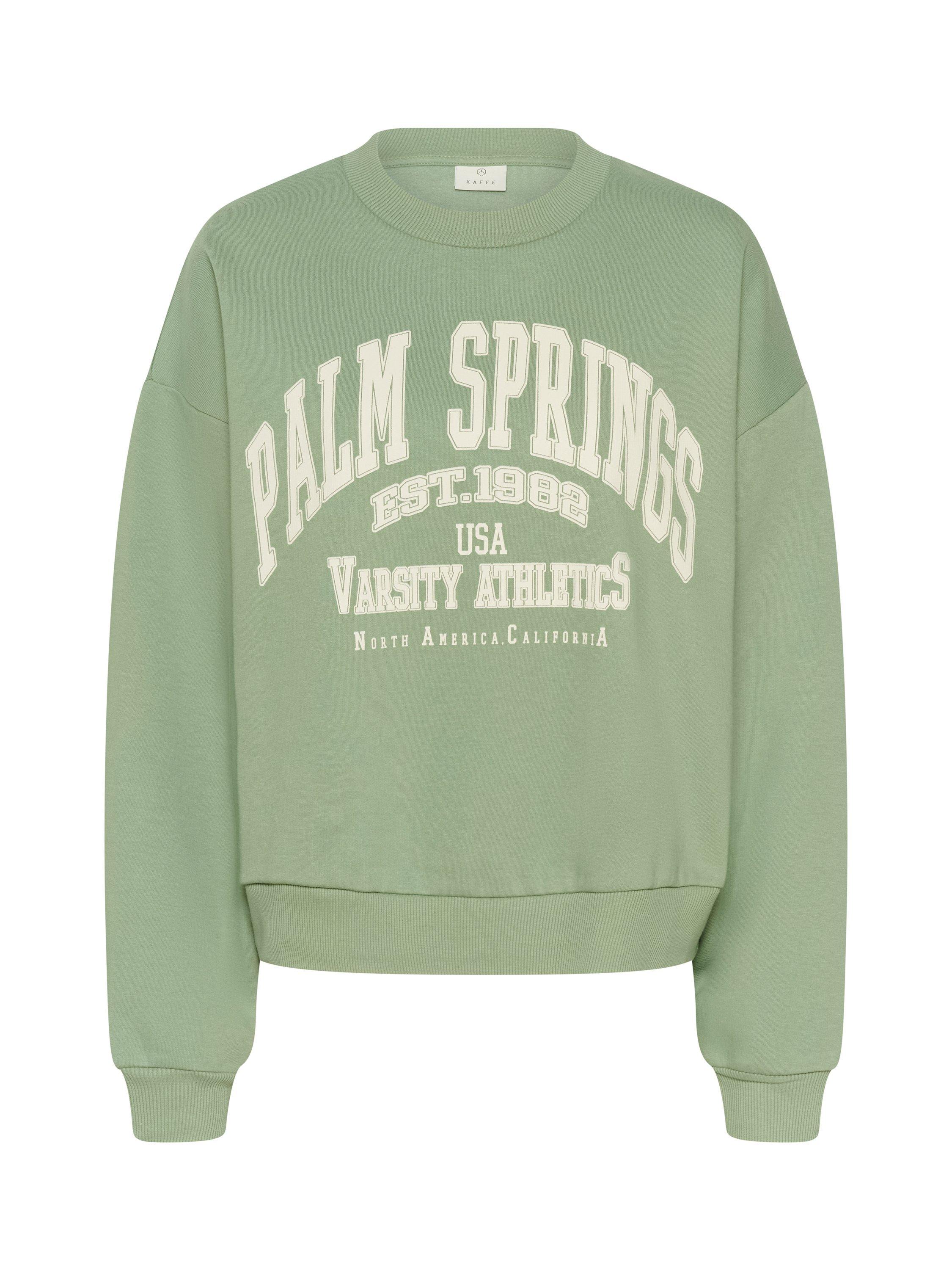 Product image 5 of 6, which shows KAFFE Sussi Palm Springs Sweatshirt, Green, XS