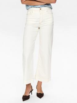 Numph Parisan Cropped Trousers, White, White