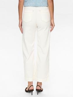 Numph Parisan Cropped Trousers, White - view 2, White