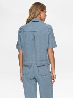 Numph Erina Stripe Shirt, Blue - view 2, Blue