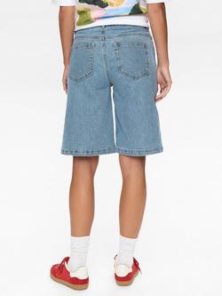 Numph Barcelona Denim Shorts, Light Blue - view 2, Light Blue