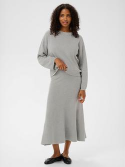 KAFFE Malina Round Neck Jumper, Grey, Grey
