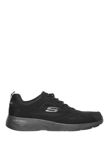 Skechers Dynamight 2.0 Mesh Sports Trainers, Black