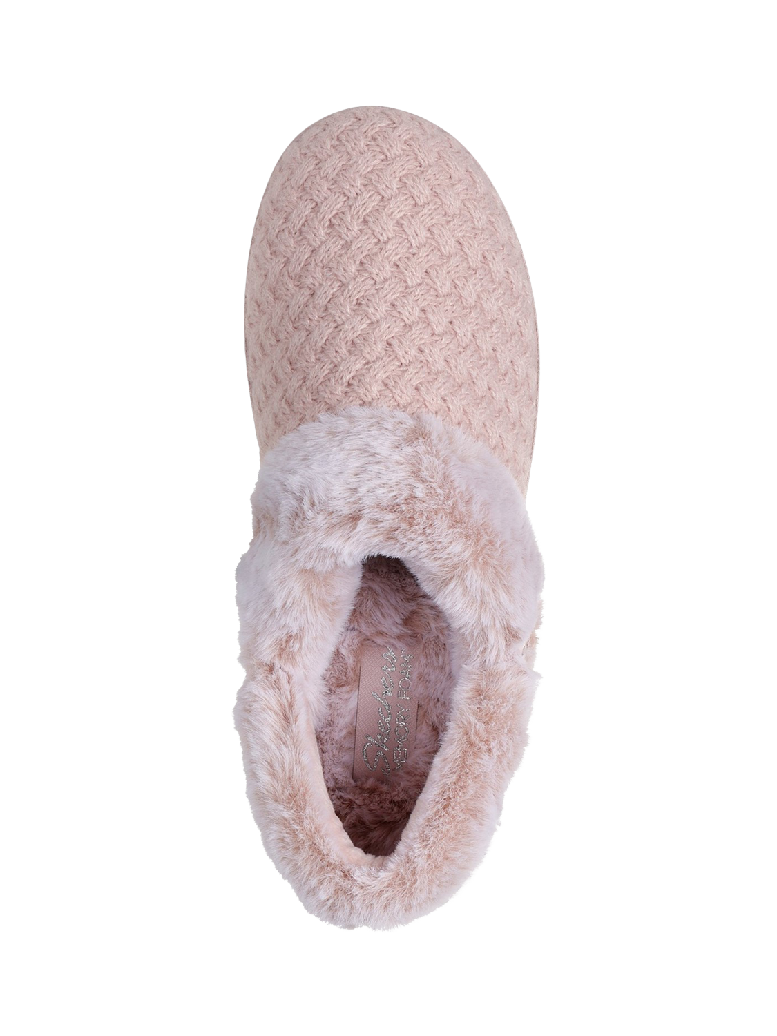 Product image 4 of 4, which shows Skechers Cozy Campfire Slippers, Light Pink, 3