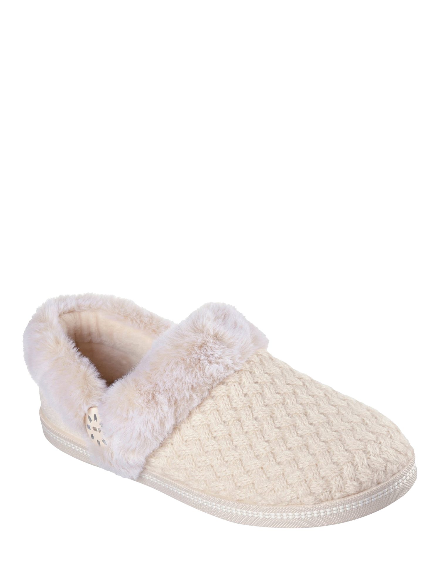 Product image 2 of 4, which shows Skechers Cozy Campfire Slippers, Sand, 3