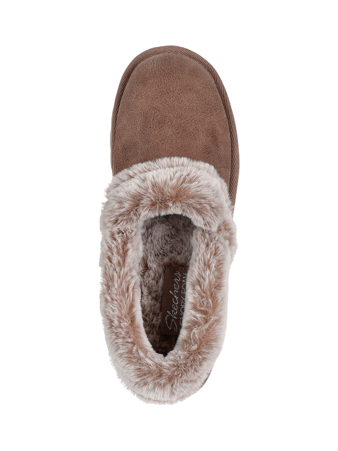 Product image 4 of 4, which shows Skechers Cozy Up Slippers, Taupe, 3