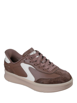 Skechers Hands Free Slip-ins Hotshot HI Lifted Luxe Trainers, Brown - view 2, Brown