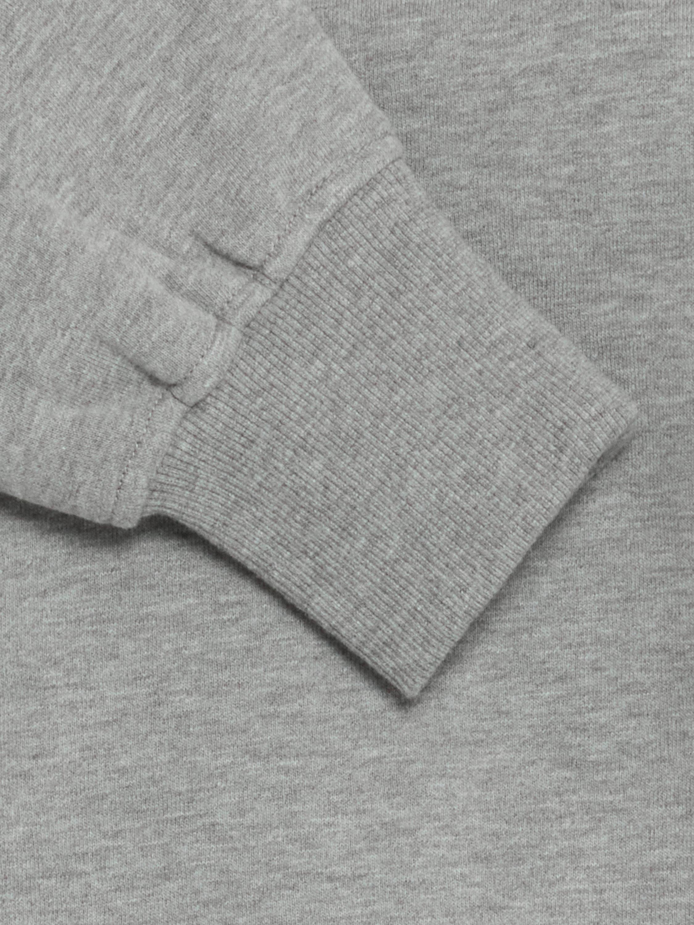 Product image 7 of 7, which shows ICHI Olinne Hearts Sweatshirt, Grey Melange, XS