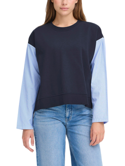 ICHI Palona Colour Block Sweatshirt, Total Eclipse, Total Eclipse