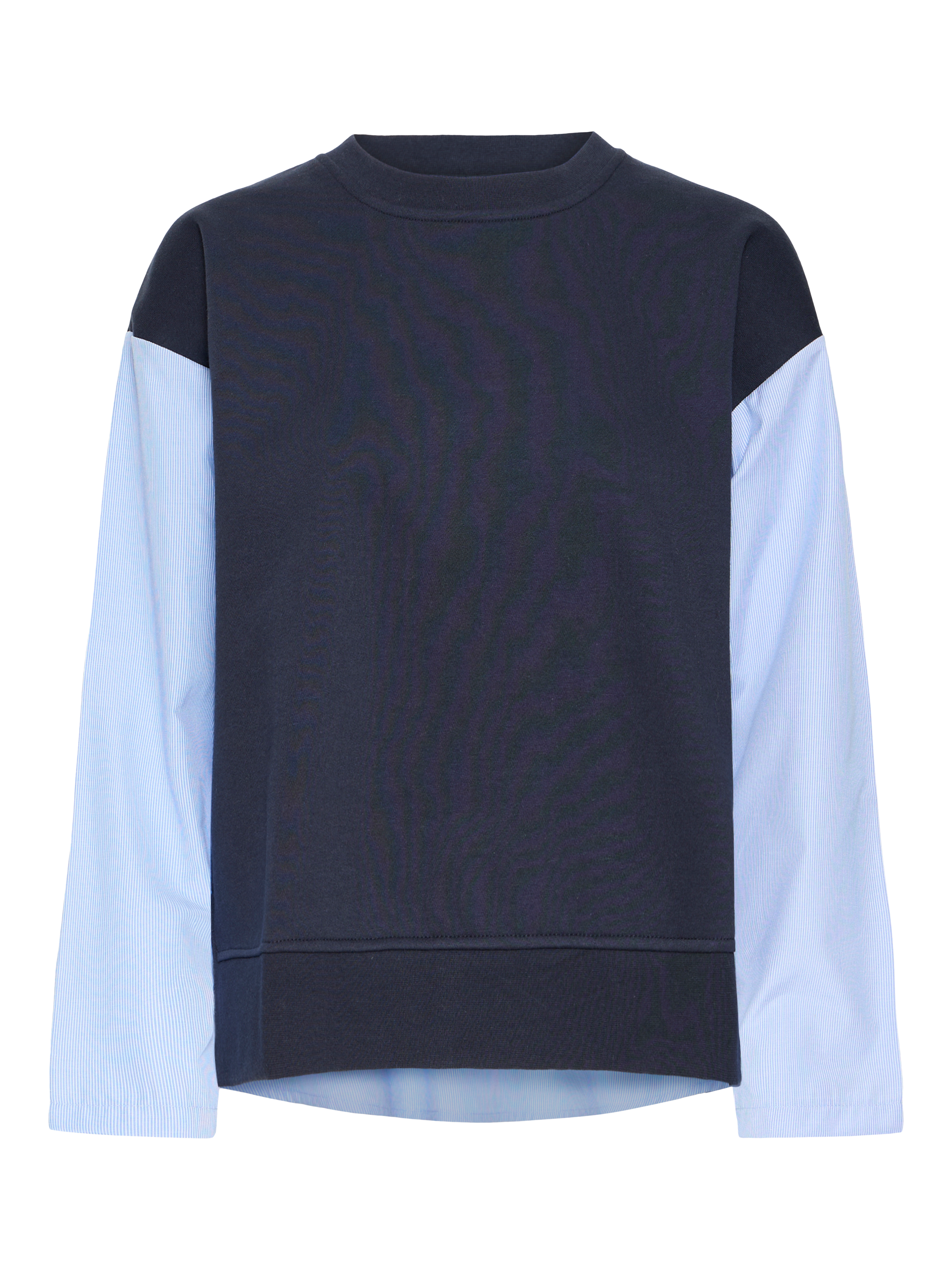 Product image 5 of 7, which shows ICHI Palona Colour Block Sweatshirt, Total Eclipse, XS