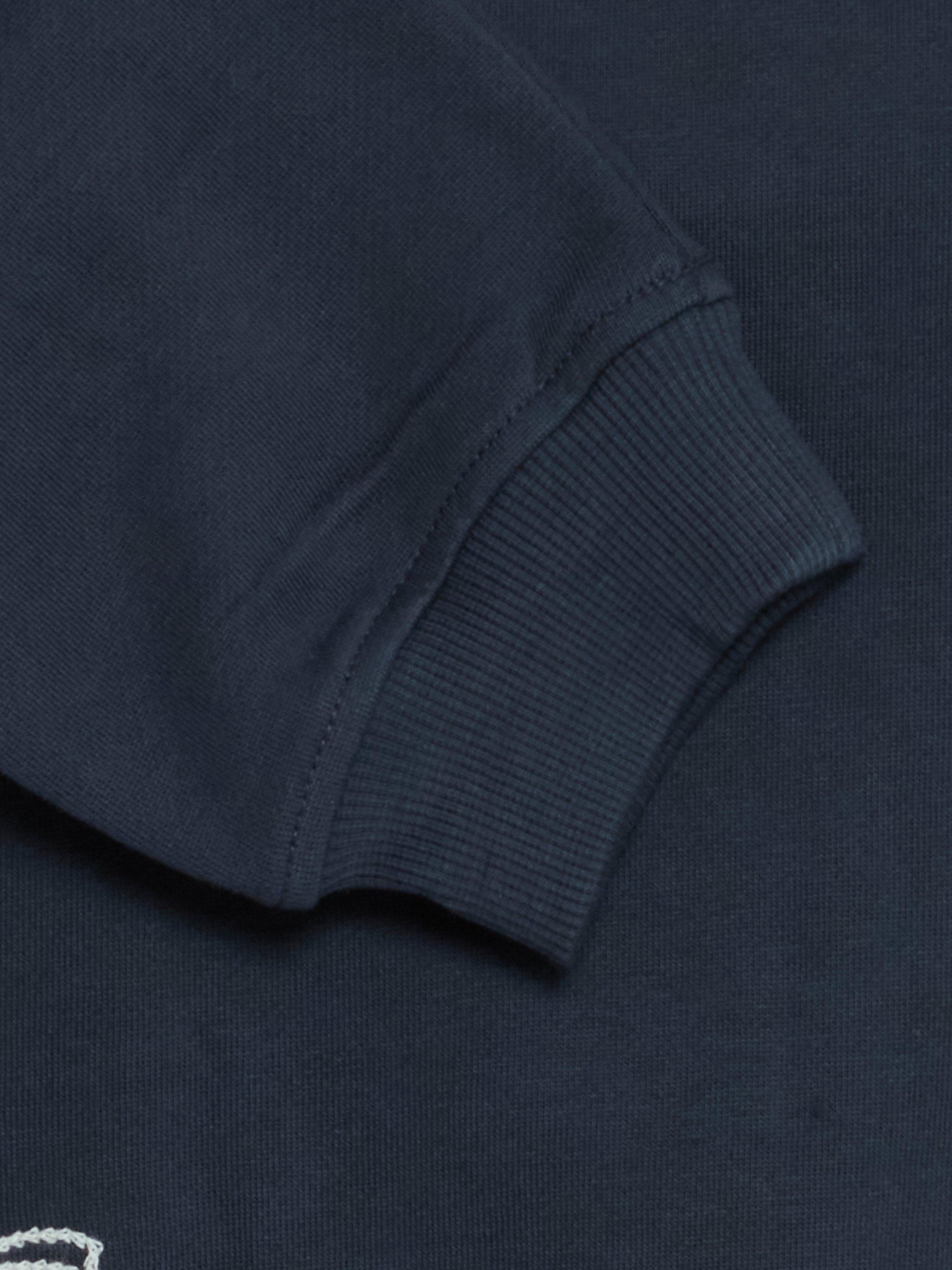 Product image 7 of 7, which shows ICHI Marrot Bows Sweatshirt, Total Eclipse, XS