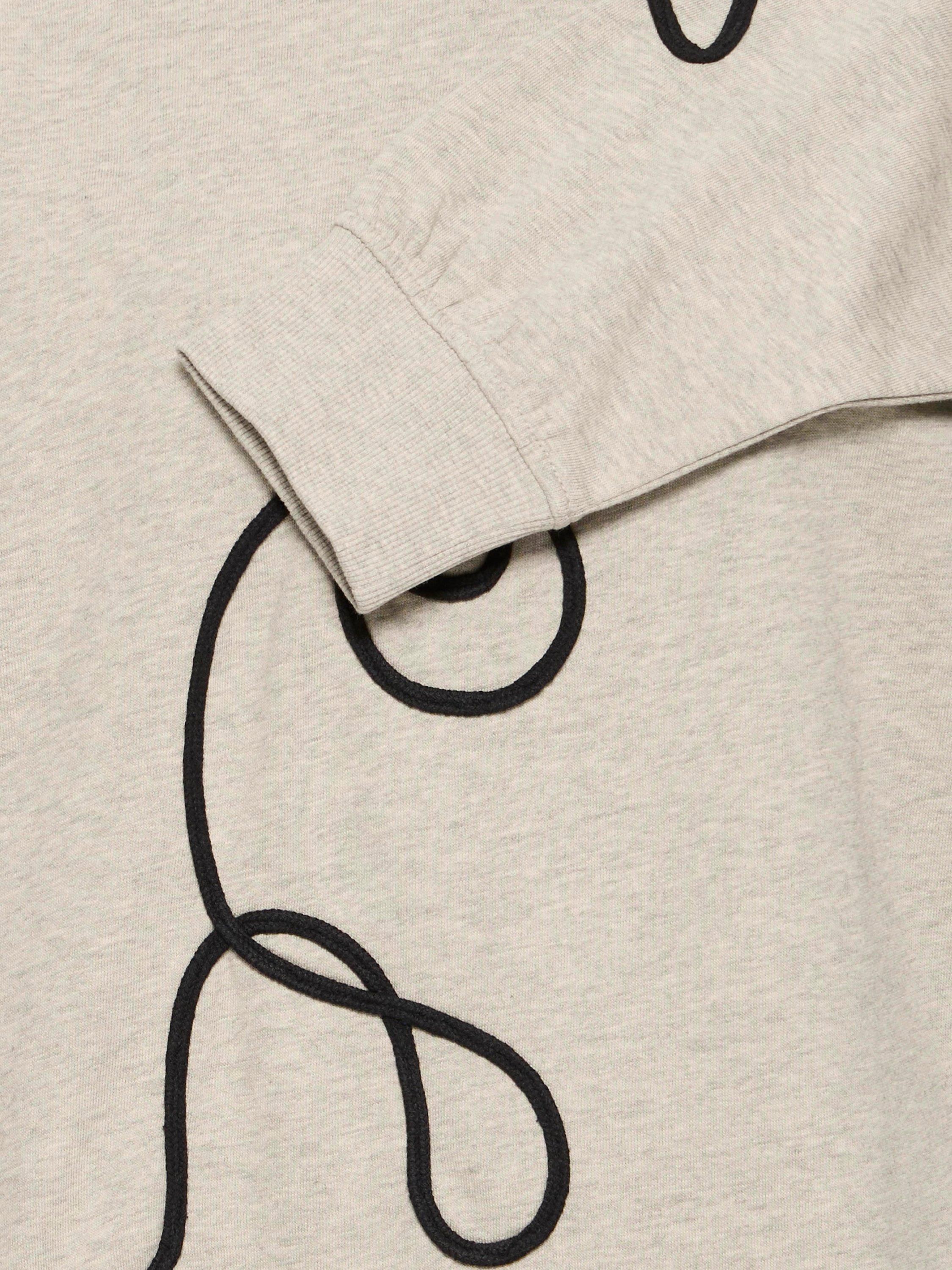 Product image 7 of 7, which shows ICHI Kasura Swirl Jumper, Oatmeal/Black, XS
