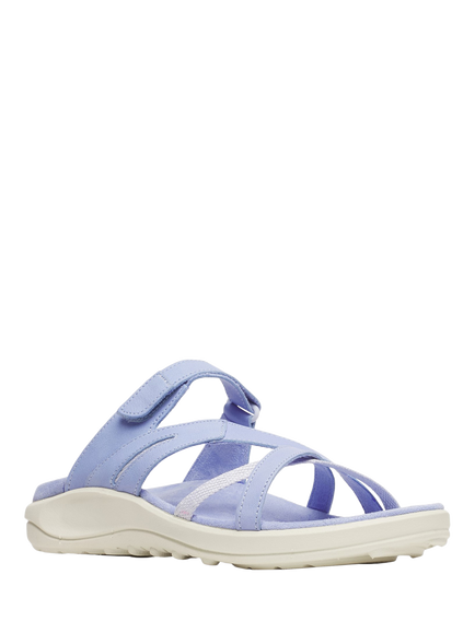Merrell District 4 Weave Leather Strappy Footbed Sandals, Bright Purple - view 2, Bright Purple