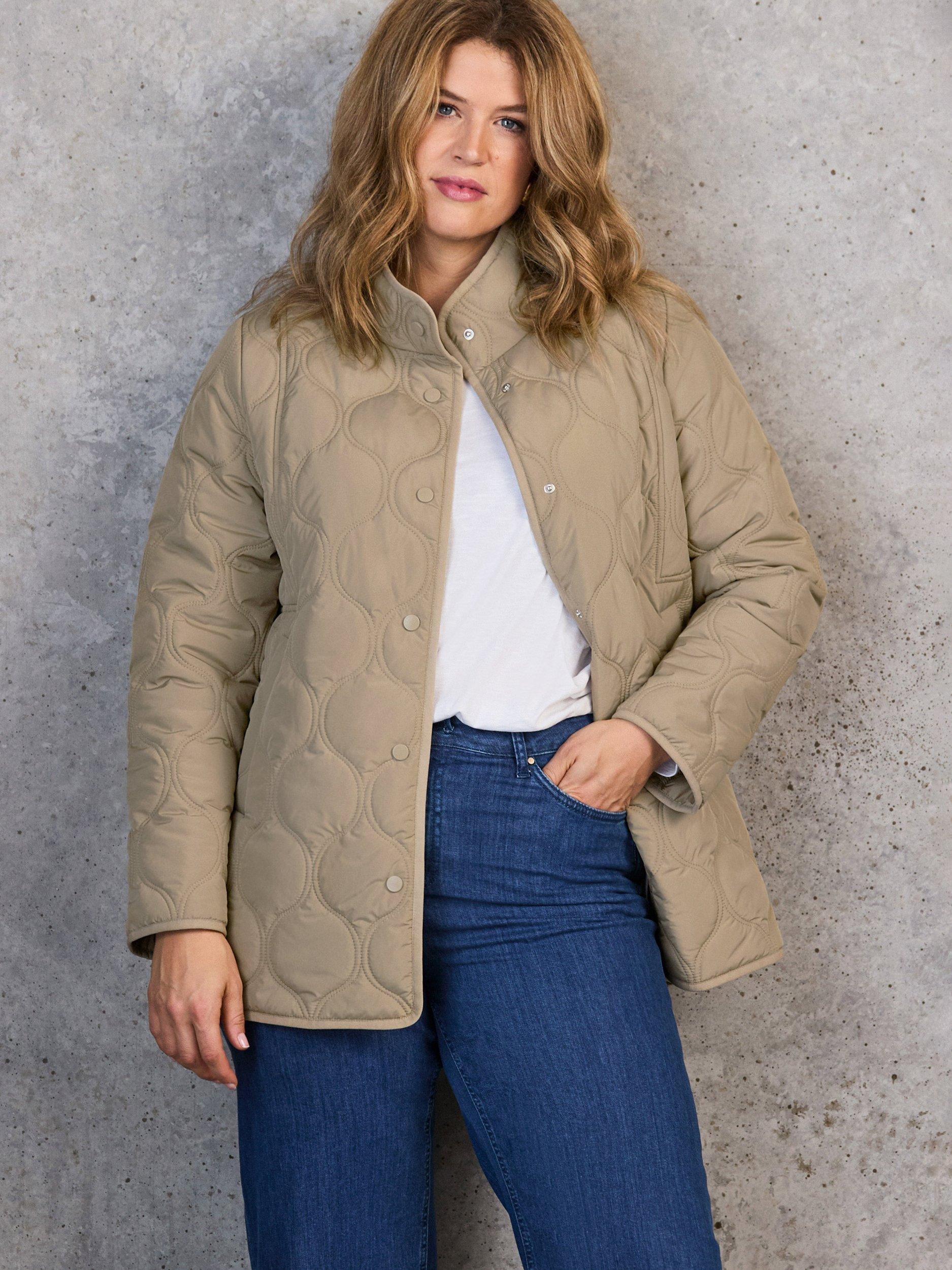 Product image 1 of 6, which shows Live Unlimited Onion Quilted Jacket, Khaki, 12