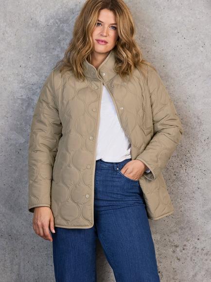 Live Unlimited Onion Quilted Jacket, Khaki, Khaki