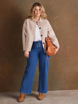 Live Unlimited Double Face Wool Blend Jacket, Natural - view 2, Natural