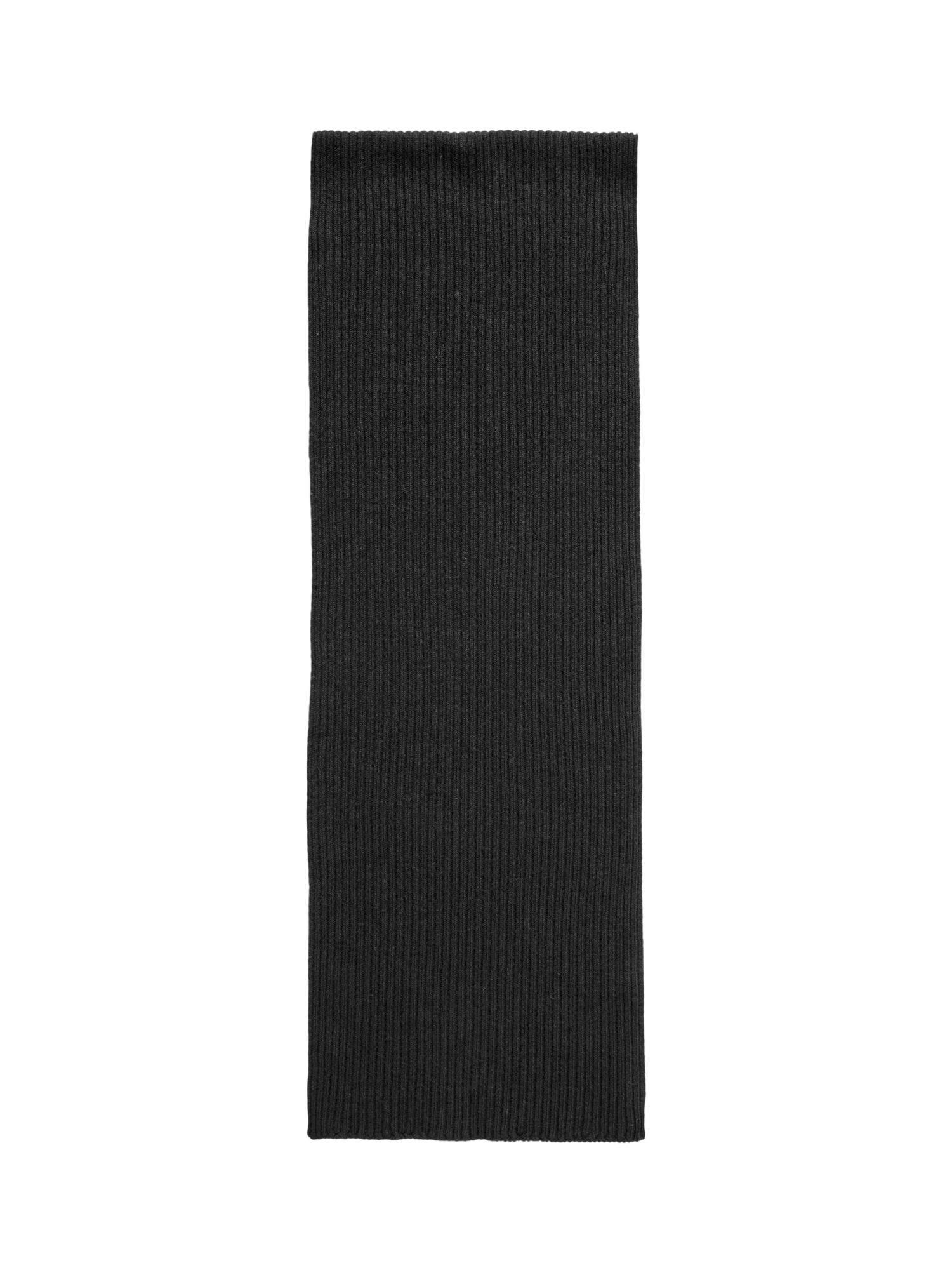 Product image 1 of 3, which shows SISLEY Rib Knit Scarf, Black, One Size