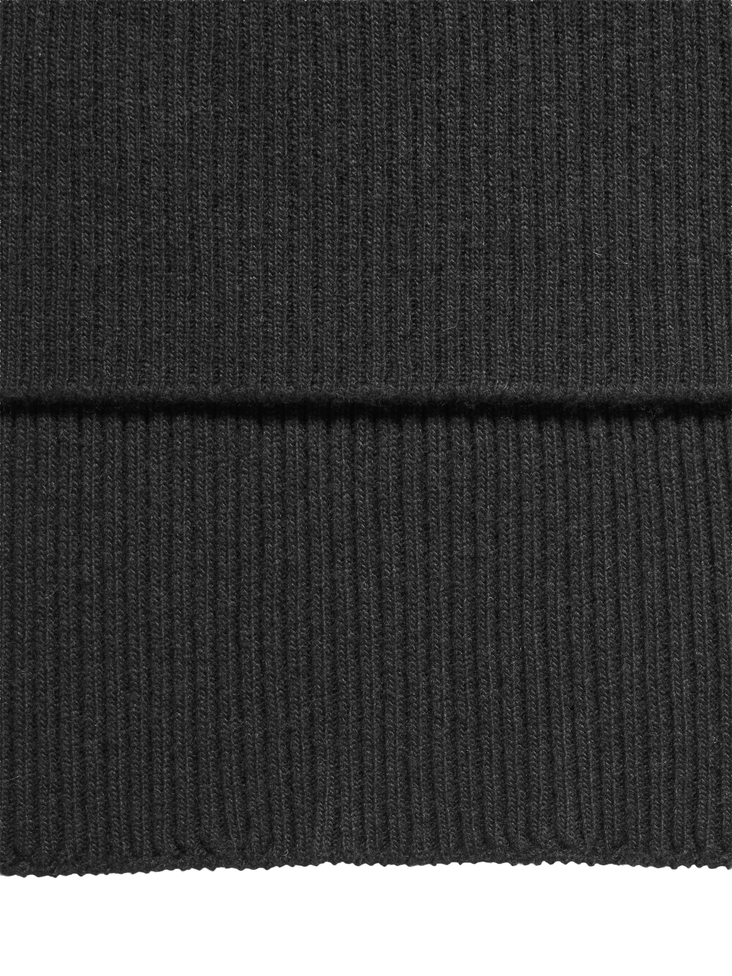 Product image 2 of 3, which shows SISLEY Rib Knit Scarf, Black, One Size