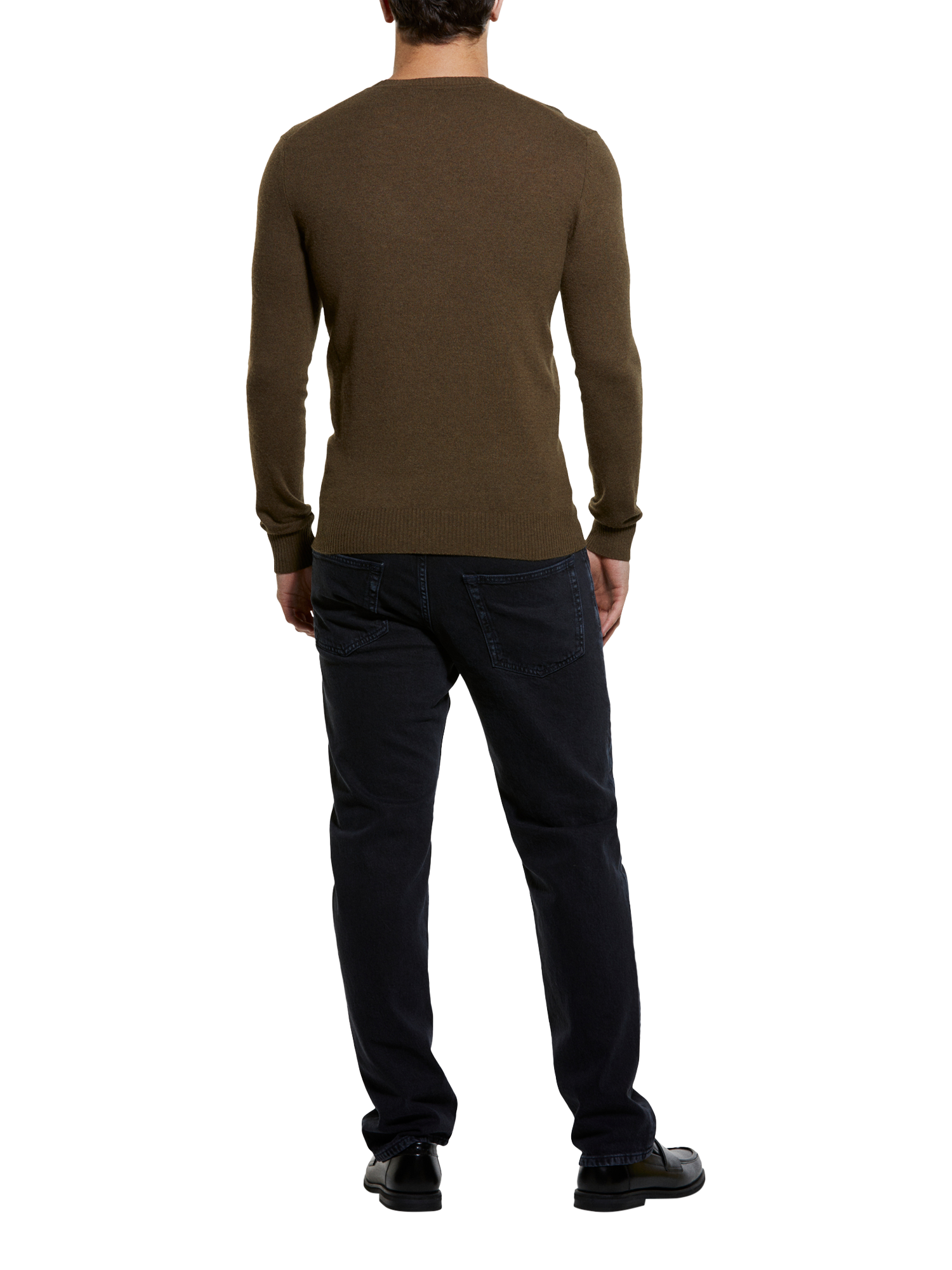 Product image 2 of 5, which shows SISLEY Wool Cashmere Blend Crew Neck Jumper
