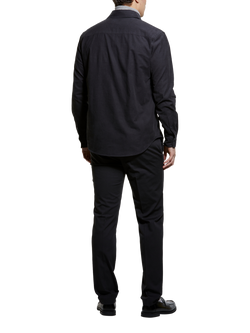 SISLEY Cotton Regular Fit Corduroy Shirt - view 2, Dark Grey