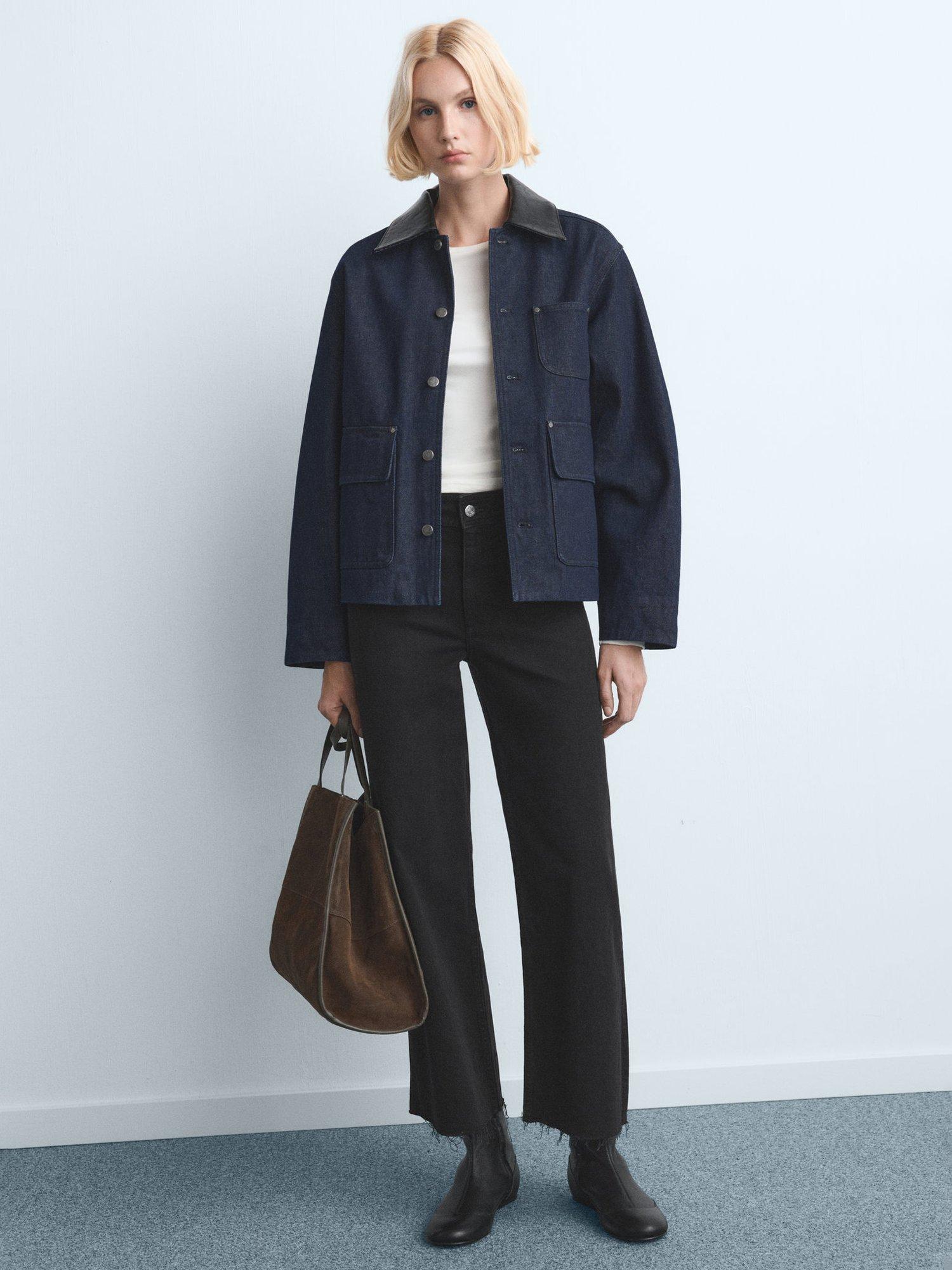 Product image 2 of 8, which shows Mango Catherin Jeans, Black, 10