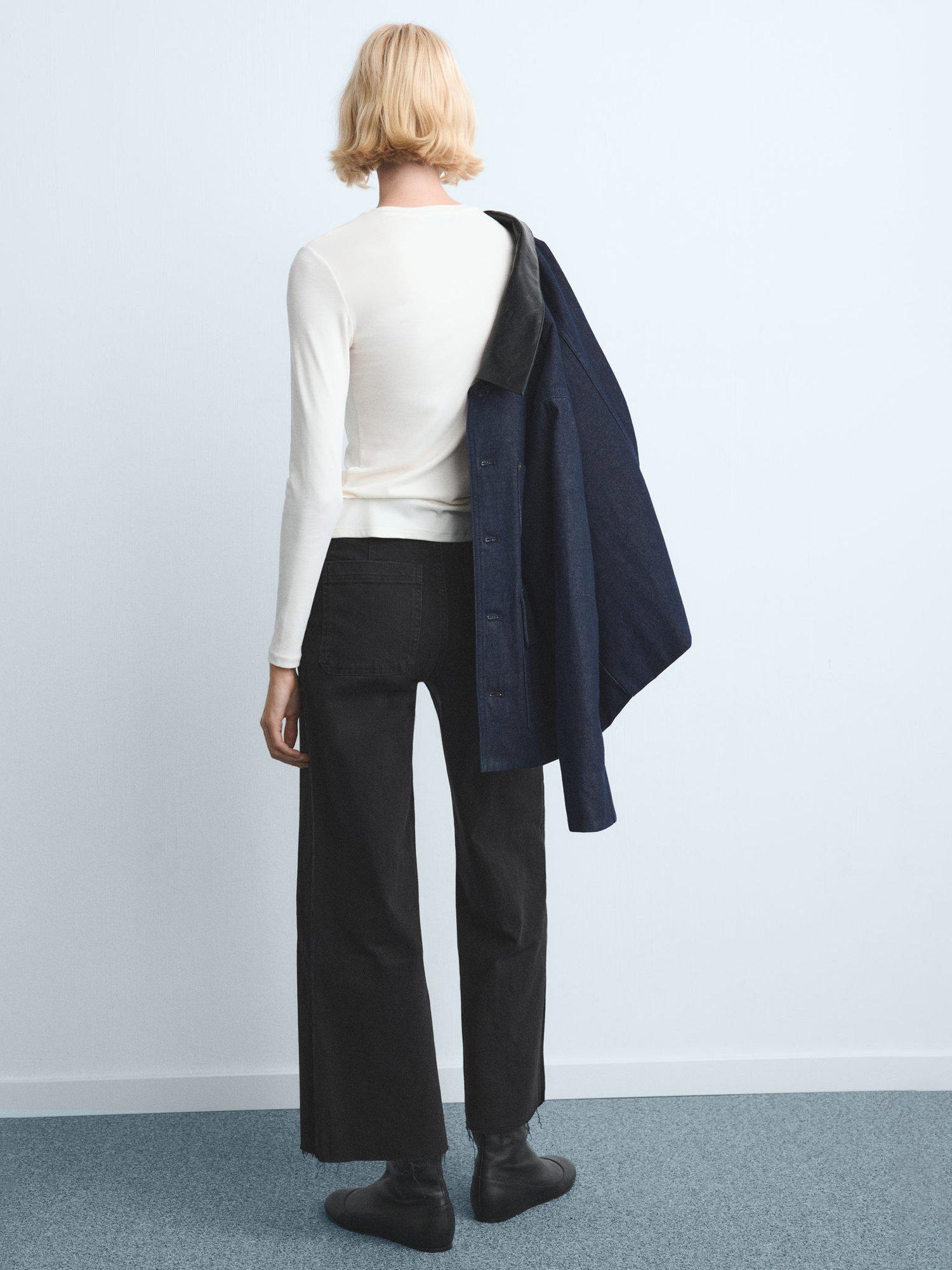 Product image 4 of 8, which shows Mango Catherin Jeans, Black, 10