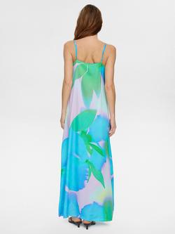 Numph Sunlee Floral Maxi Dress, Orchid Bloom - view 2, Orchid Bloom
