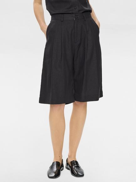 Numph Alani Linen Rich Shorts, Caviar, Caviar