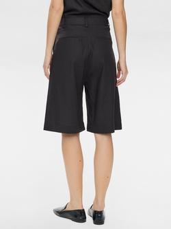 Numph Alani Linen Rich Shorts, Caviar - view 2, Caviar
