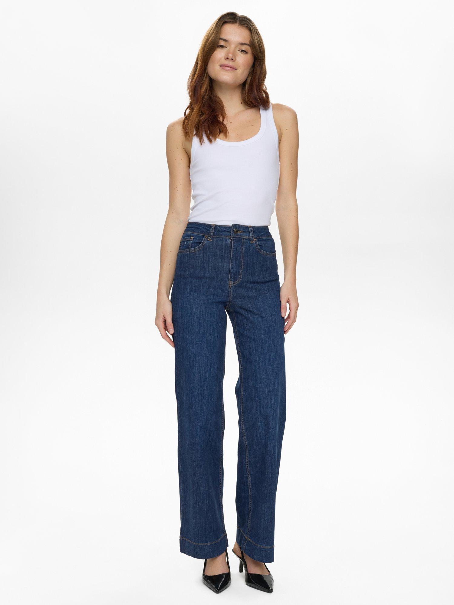 Product image 3 of 5, which shows Numph Paris Cropped Jeans, Dark Blue 34