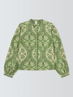 John Lewis Anjoli Tile Shirt, Green, Green