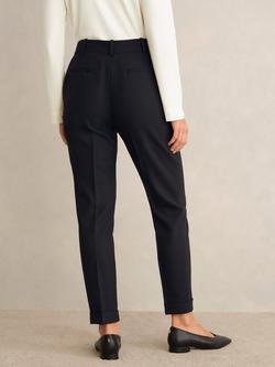 Hobbs Lisette Wool Blend Tailored Trousers, Black - view 2, Black