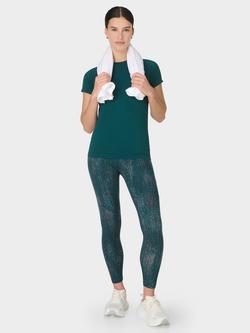 Sweaty Betty Power 7/8 Gym Leggings, Greencodeprint - view 2, Green