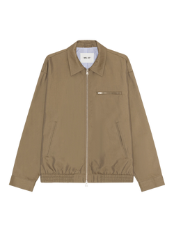 NN.07 Gideon Zip Front Cotton Blend Jacket, Clay Mirage, Clay Mirage