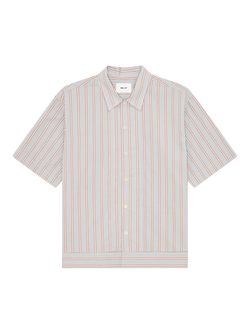 NN.07 Cotton Regular Fit Stripe Reed Shirt, Red Stripe, Red Stripe