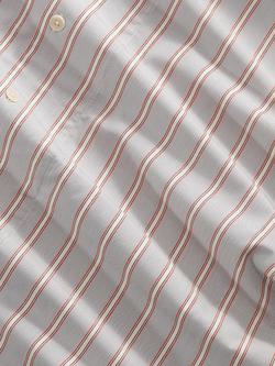 NN.07 Cotton Regular Fit Stripe Reed Shirt, Red Stripe - view 2, Red Stripe
