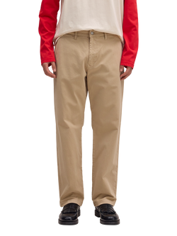 NN.07 Aden Straight Cotton Blend Chinos, Khaki Beige, Khaki Beige