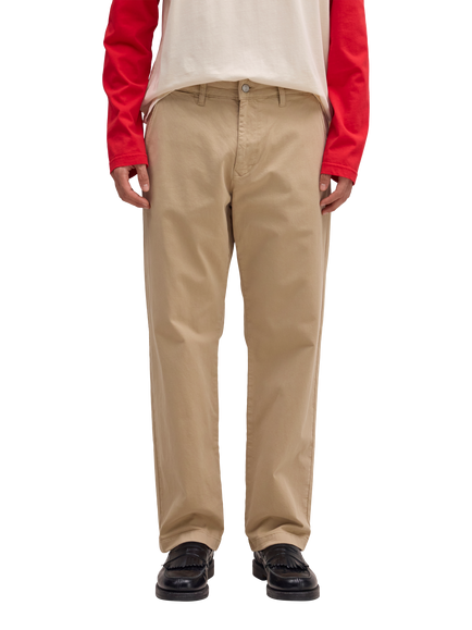 NN.07 Aden Straight Cotton Blend Chinos, Khaki Beige, Khaki Beige