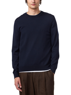 NN.07 Wool Ted Sweatshirt, Navy Blue, Navy Blue