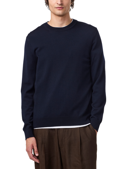 NN.07 Wool Ted Sweatshirt, Navy Blue, Navy Blue