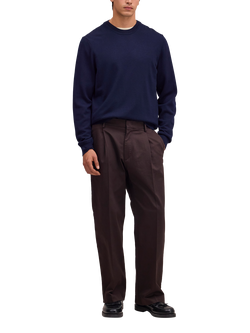 NN.07 Wool Ted Sweatshirt, Navy Blue - view 2, Navy Blue
