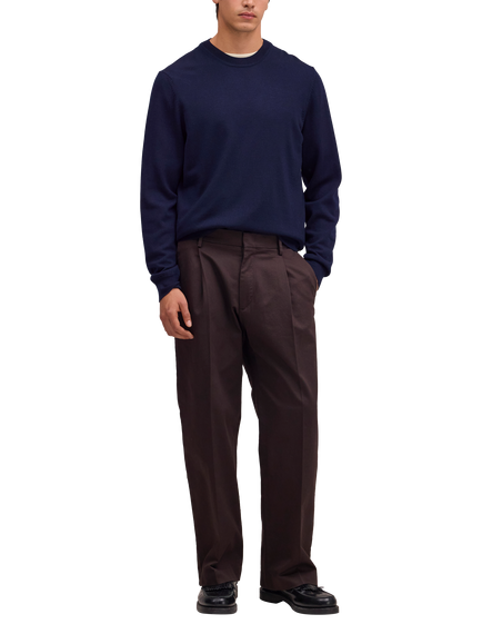 NN.07 Wool Ted Sweatshirt, Navy Blue - view 2, Navy Blue
