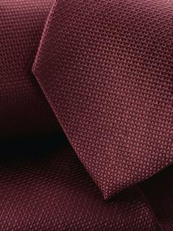Charles Tyrwhitt Textured Silk Tie - view 2, Burgundy Red